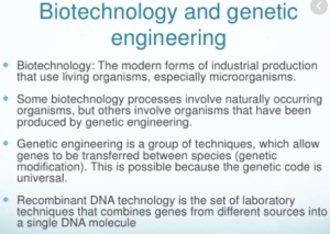 difference between biotechnology and genetic engineering