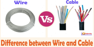 difference between wire and cable