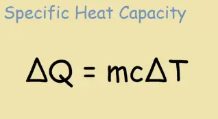 Calculate heat capacity formula