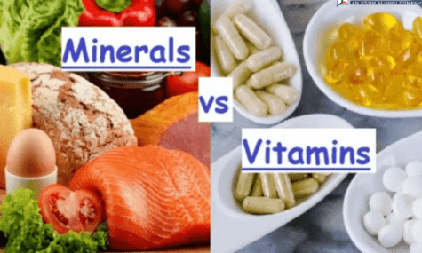 Difference between Minerals and Vitamins